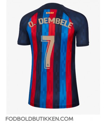 Barcelona Ousmane Dembele #7 Hjemmebanetrøje Dame 2022-23 Kortærmet